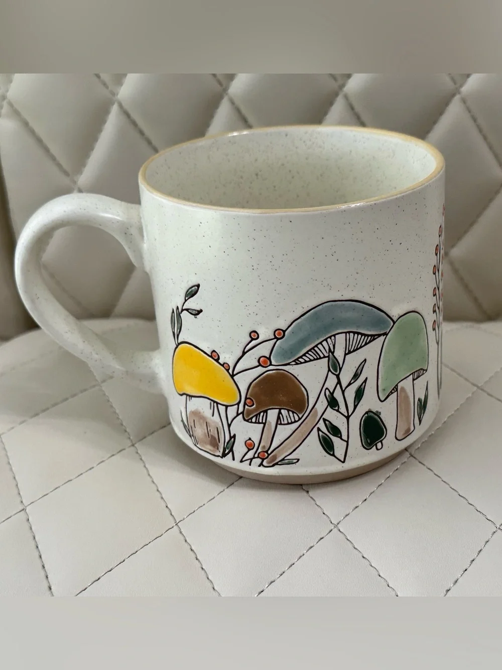 SPECTRUM MOREL VALLEY MUSHROOM Designz 18oz Stackable Mug Retro Colors